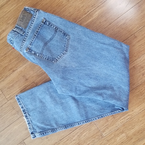 Men's Lee Regular Straight Leg Jeans  34 x 30 - Picture 2 of 5